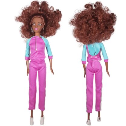 Uhuru Doll Pink Hoodie Tracksuit - Image 2